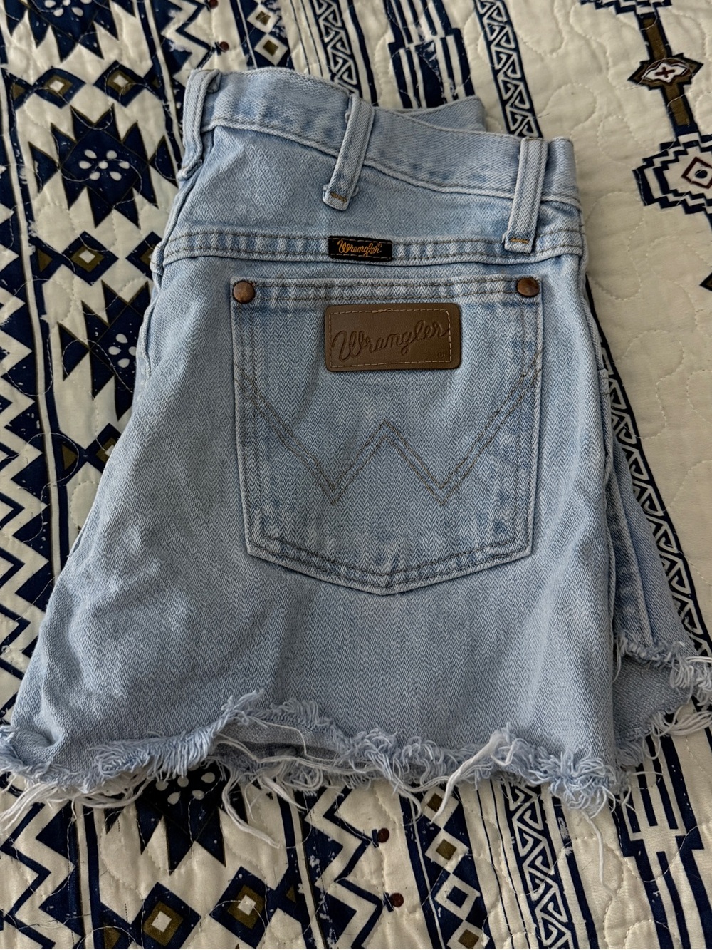 Wrangler Light Wash Denim Shorts - Women's